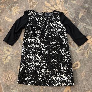 GAP Elegant Black and White Formal Dress